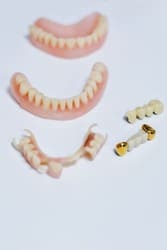 A set of full and partial dentures